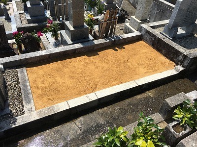 田辺市にて　お墓の撤去工事（墓じまい）