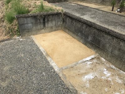 白浜町にて　お墓じまい　撤去