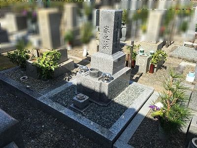 田辺市にて　お墓の施工事例