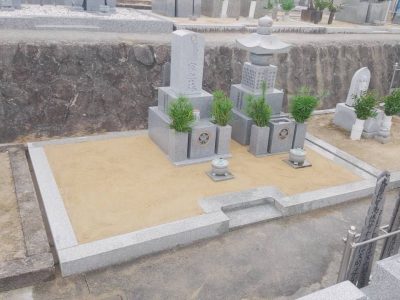 田辺市にて　お墓の施工事例(栄州石）
